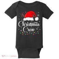 Christmas Crew Family Group Matching Christmas Pajama Party Baby Bodysuit thumb 0