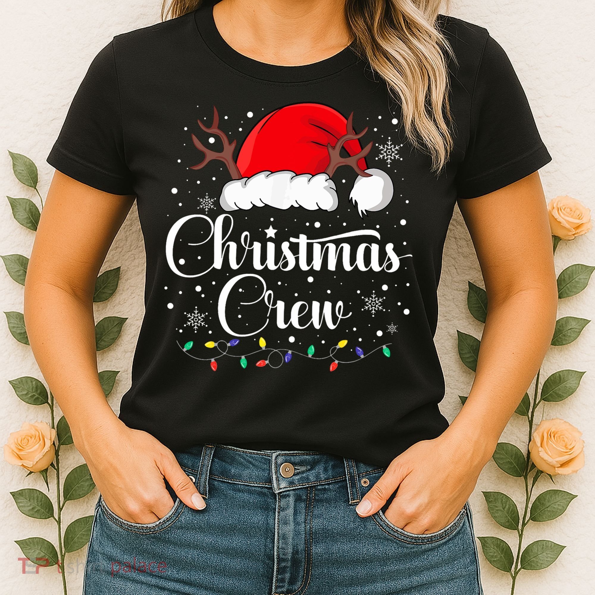 Christmas Crew Family Group Matching Christmas Pajama Party Women's T-Shirt