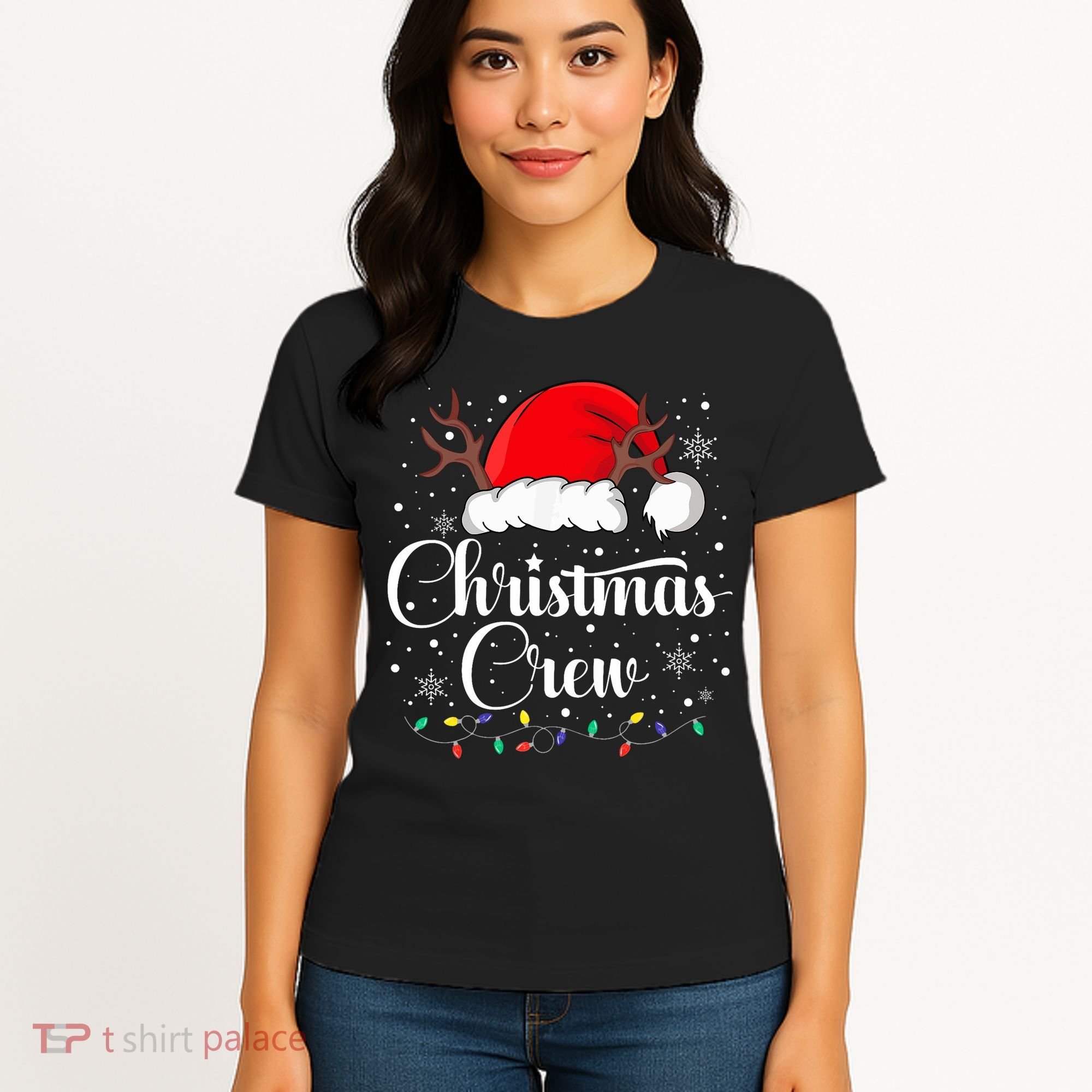 Christmas Crew Family Group Matching Christmas Pajama Party Women's T-Shirt