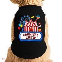 Carnival Crew For Carnival Birthday Theme Party Matching Doggie Tank thumb 0
