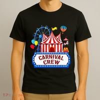 Carnival Crew For Carnival Birthday Theme Party Matching T-Shirt thumb 3