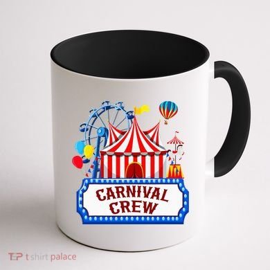 Carnival Crew For Carnival Birthday Theme Party Matching Coffee Mug back