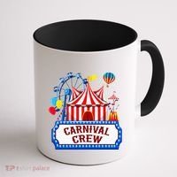 Carnival Crew For Carnival Birthday Theme Party Matching Coffee Mug thumb 1