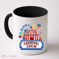 Carnival Crew For Carnival Birthday Theme Party Matching Coffee Mug thumb 0