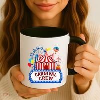Carnival Crew For Carnival Birthday Theme Party Matching Coffee Mug thumb 3