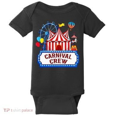 Carnival Crew For Carnival Birthday Theme Party Matching Baby Bodysuit