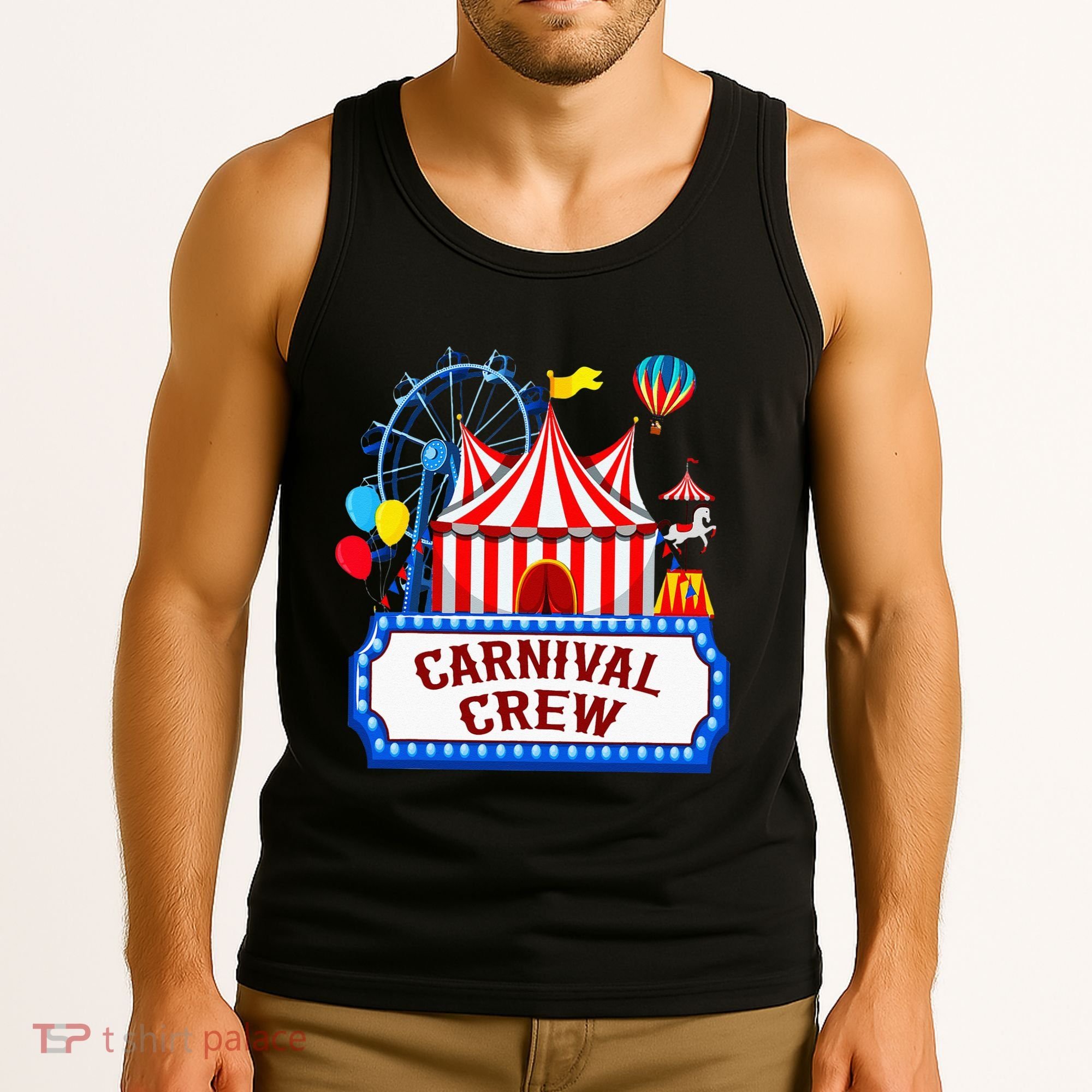 Carnival Crew For Carnival Birthday Theme Party Matching Tank Top