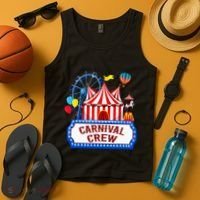 Carnival Crew For Carnival Birthday Theme Party Matching Tank Top thumb 4