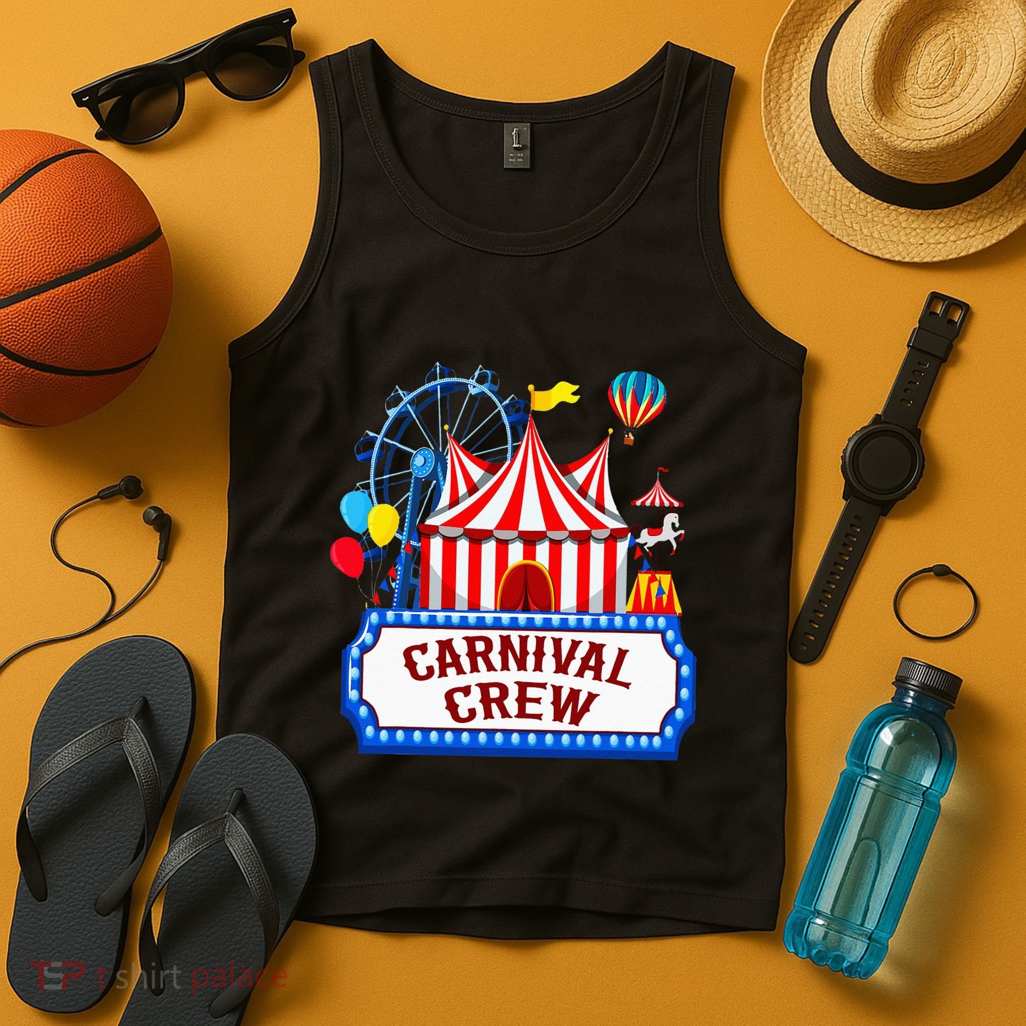Carnival Crew For Carnival Birthday Theme Party Matching Tank Top