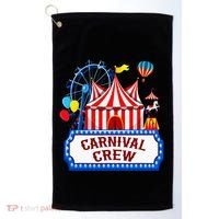 Carnival Crew For Carnival Birthday Theme Party Matching Golf Towel thumb 0