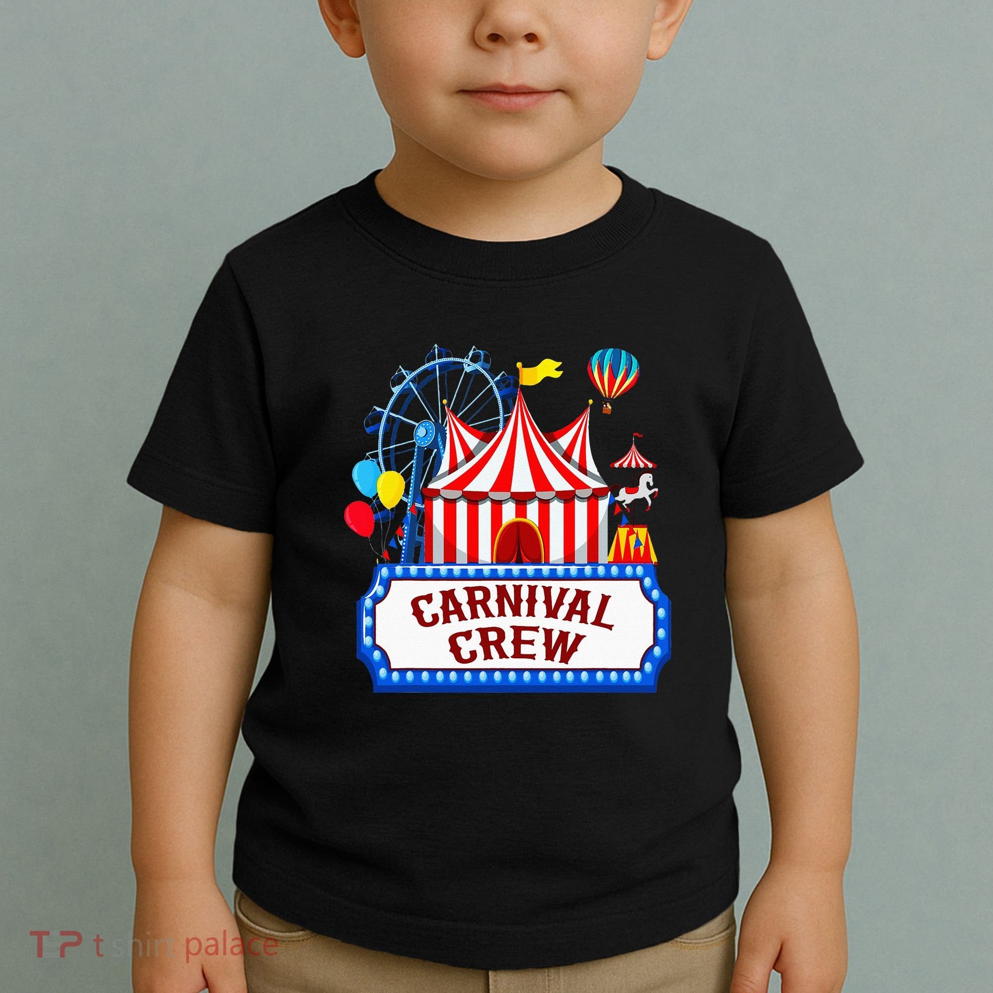Carnival Crew For Carnival Birthday Theme Party Matching Toddler T-Shirt