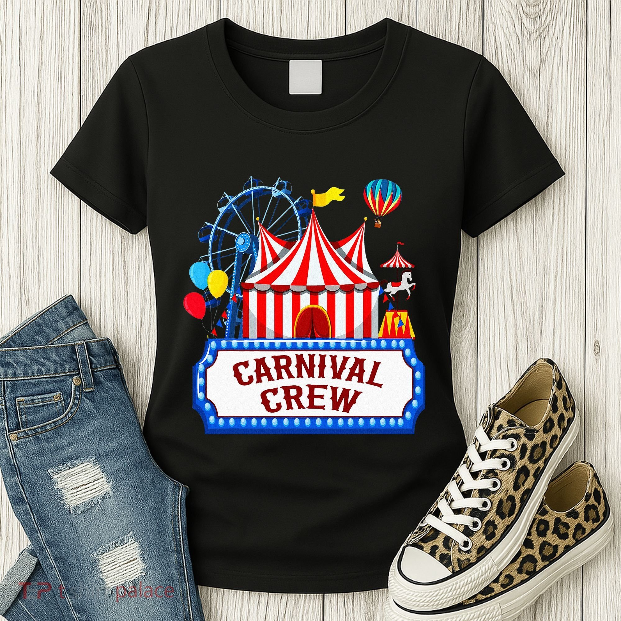Carnival Crew For Carnival Birthday Theme Party Matching Women's T-Shirt