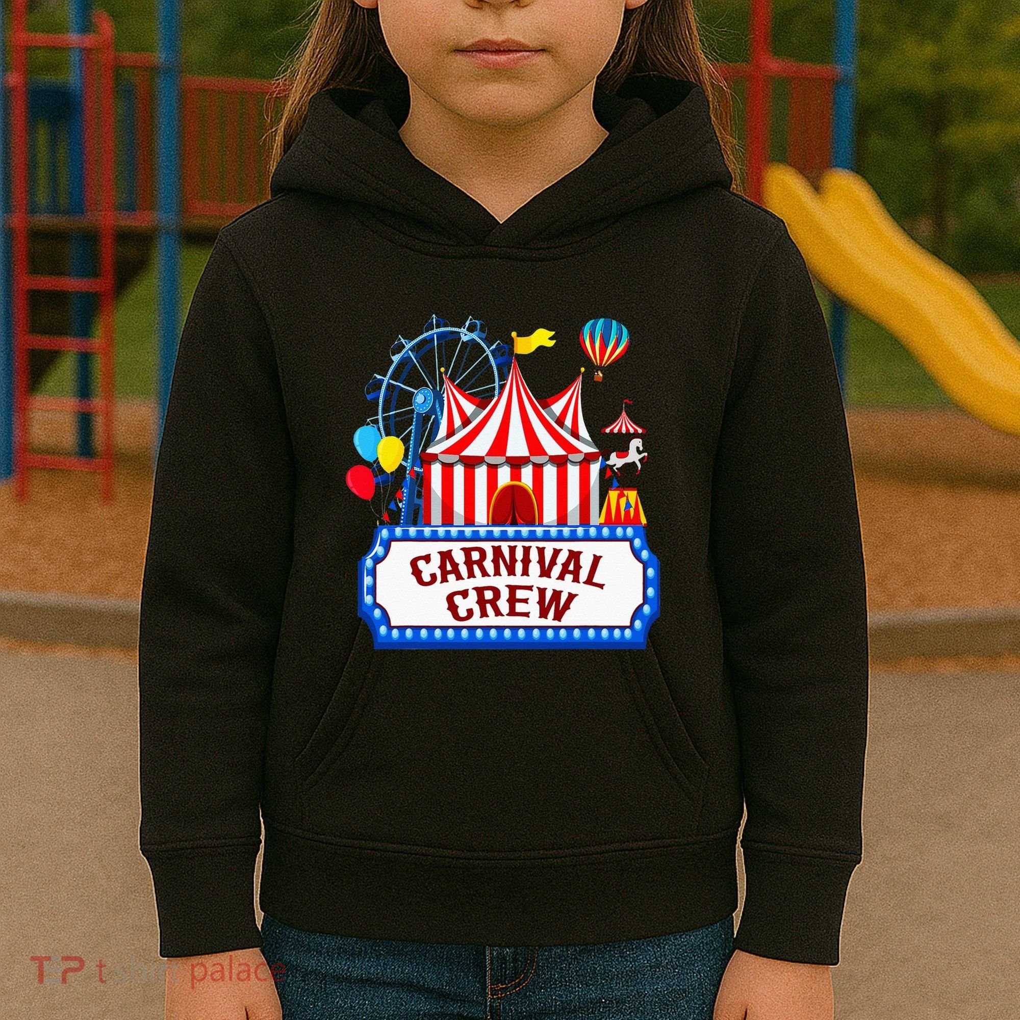 Carnival Crew For Carnival Birthday Theme Party Matching Kids Hoodie