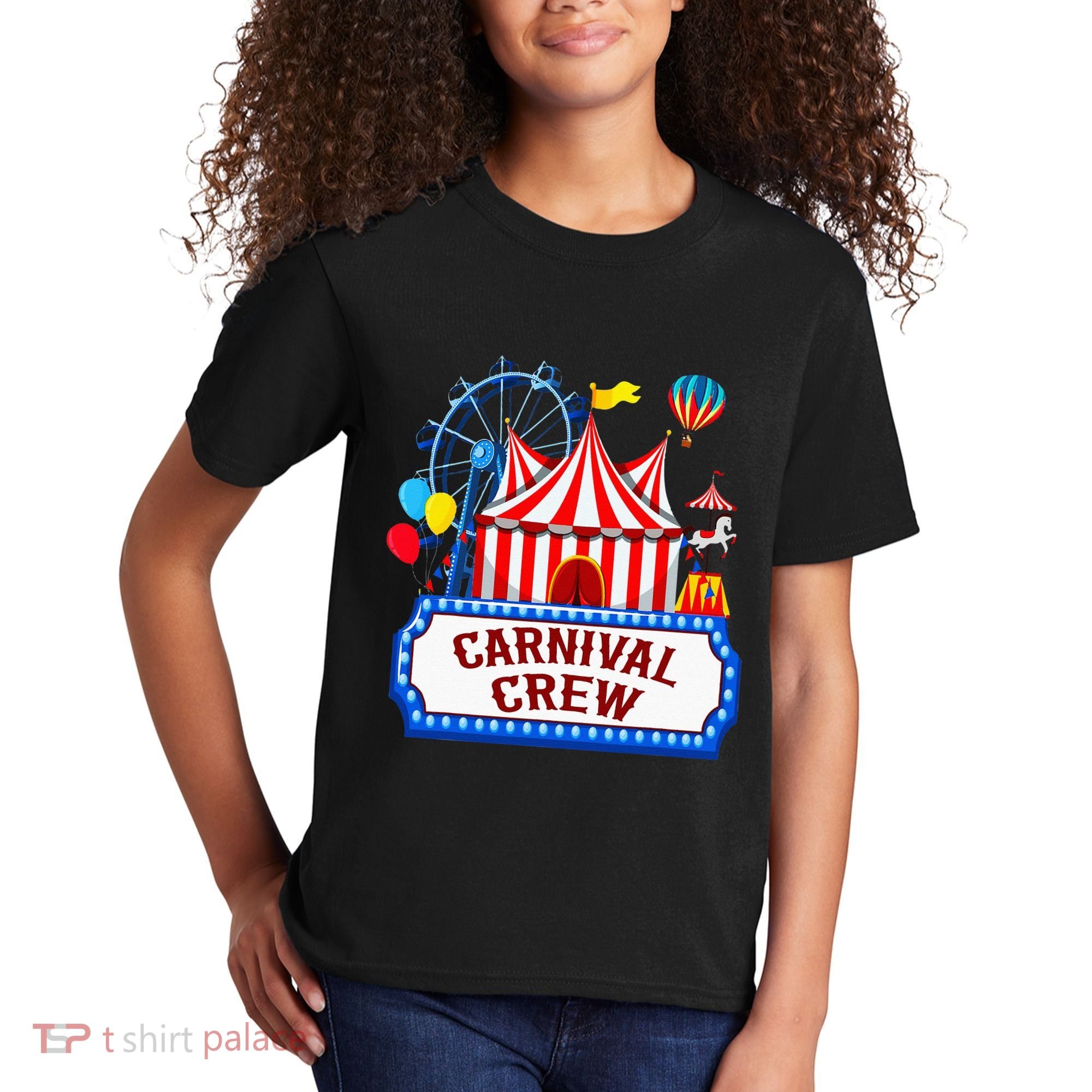 Carnival Crew For Carnival Birthday Theme Party Matching Kids T-Shirt