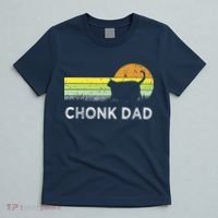 Chonk Cat Funny Cat Dad Meme Fluffiest Kitty T-Shirt thumb 5