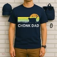 Chonk Cat Funny Cat Dad Meme Fluffiest Kitty T-Shirt thumb 6