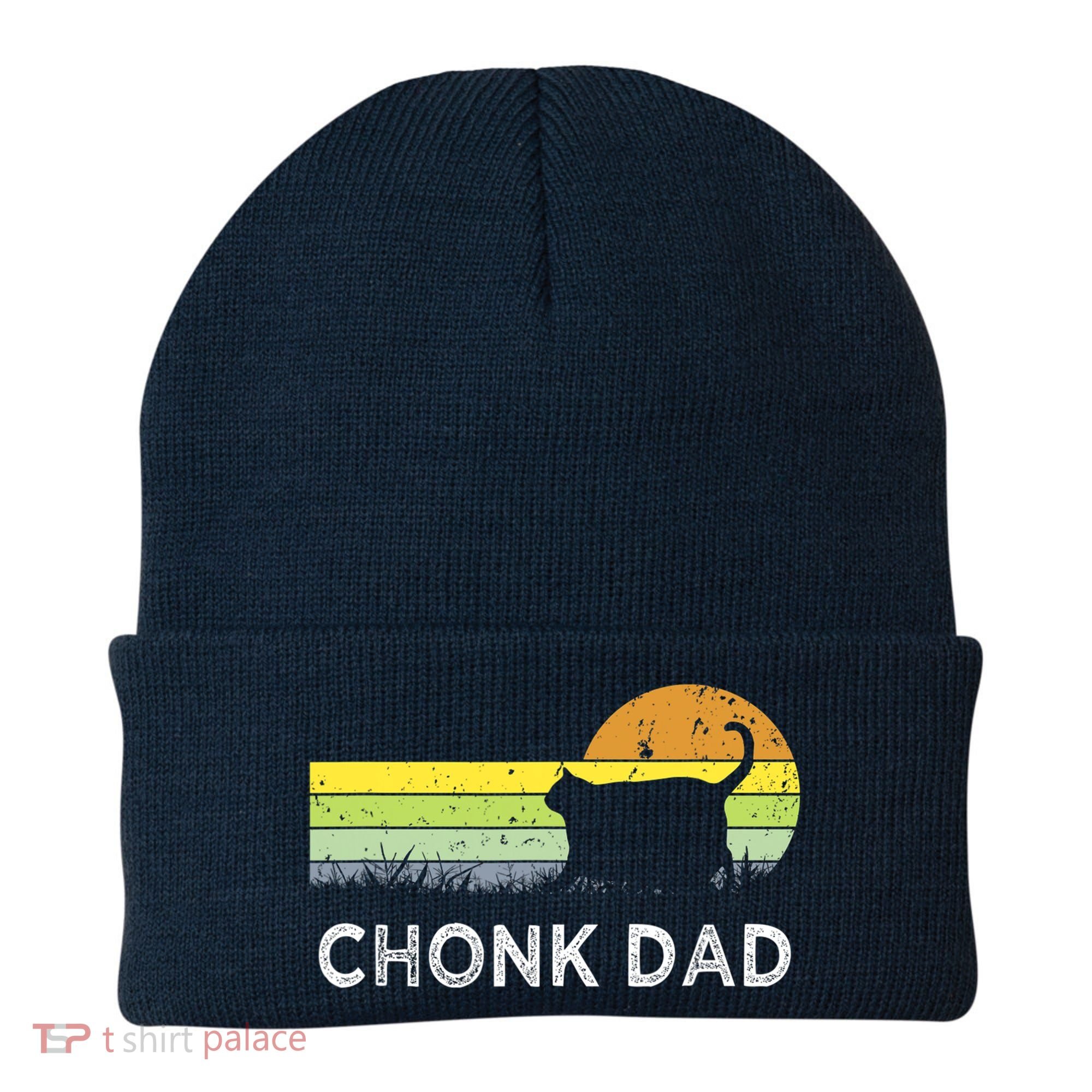 Chonk Cat Funny Cat Dad Meme Fluffiest Kitty Beanie