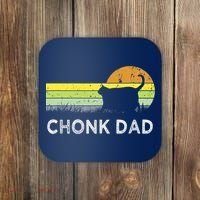 Chonk Cat Funny Cat Dad Meme Fluffiest Kitty Coaster thumb 0