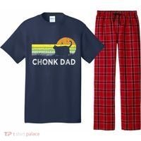 Chonk Cat Funny Cat Dad Meme Fluffiest Kitty Pajama Set thumb 0