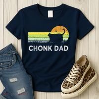 Chonk Cat Funny Cat Dad Meme Fluffiest Kitty Women's T-Shirt thumb 3
