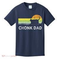 Chonk Cat Funny Cat Dad Meme Fluffiest Kitty Kids T-Shirt thumb 0