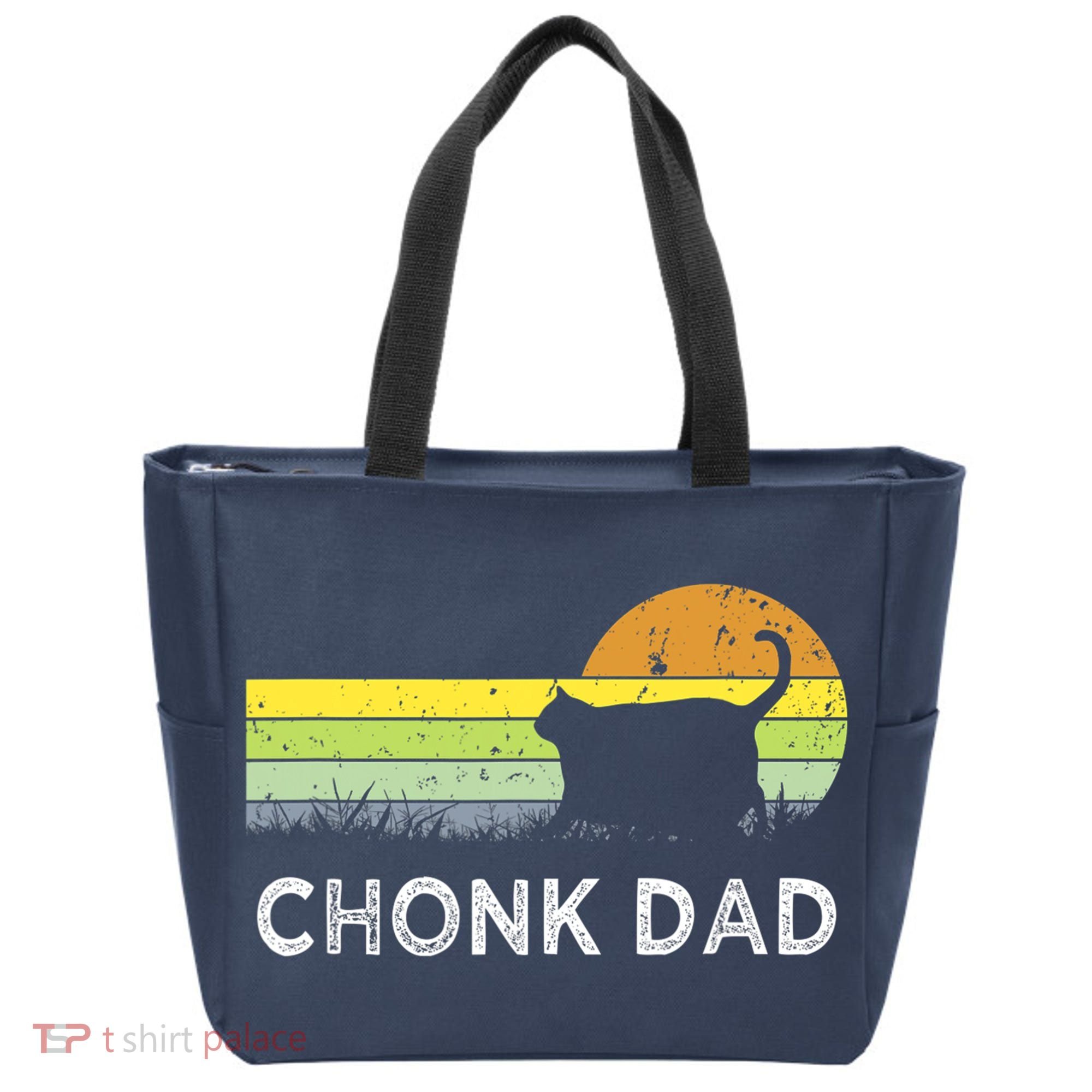 Chonk Cat Funny Cat Dad Meme Fluffiest Kitty Tote Bag