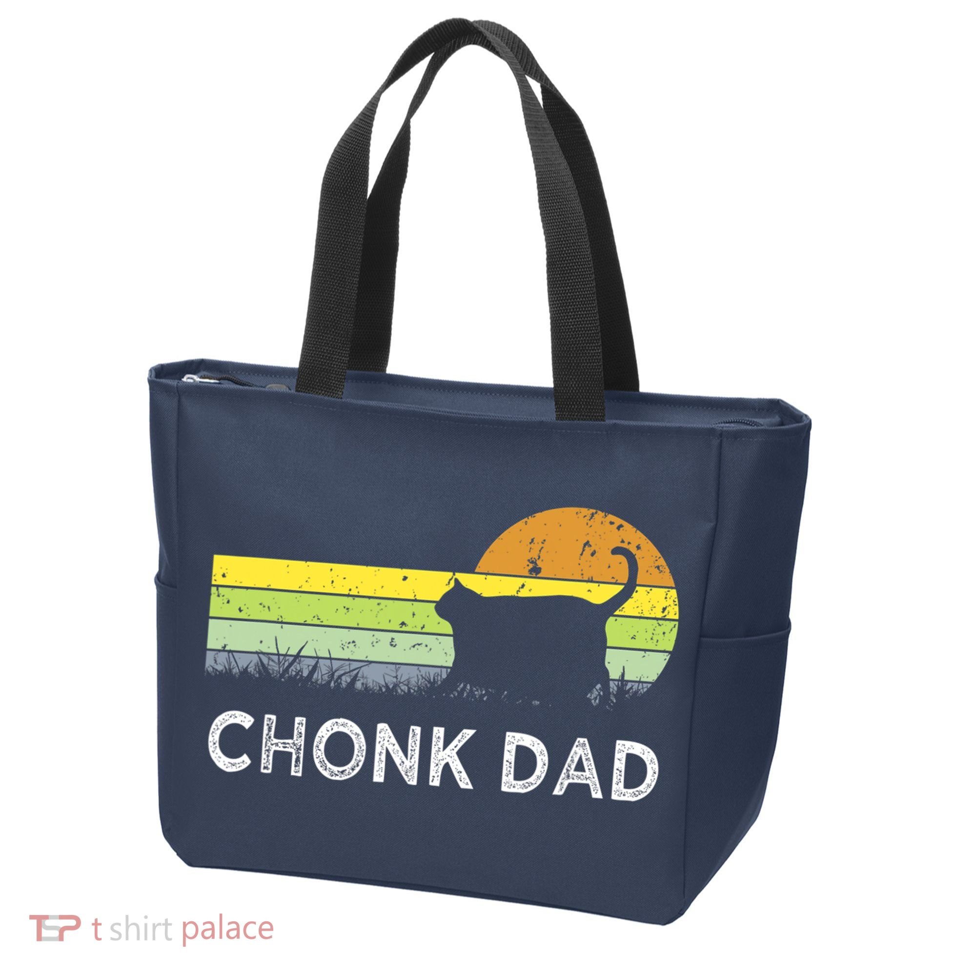 Chonk Cat Funny Cat Dad Meme Fluffiest Kitty Tote Bag
