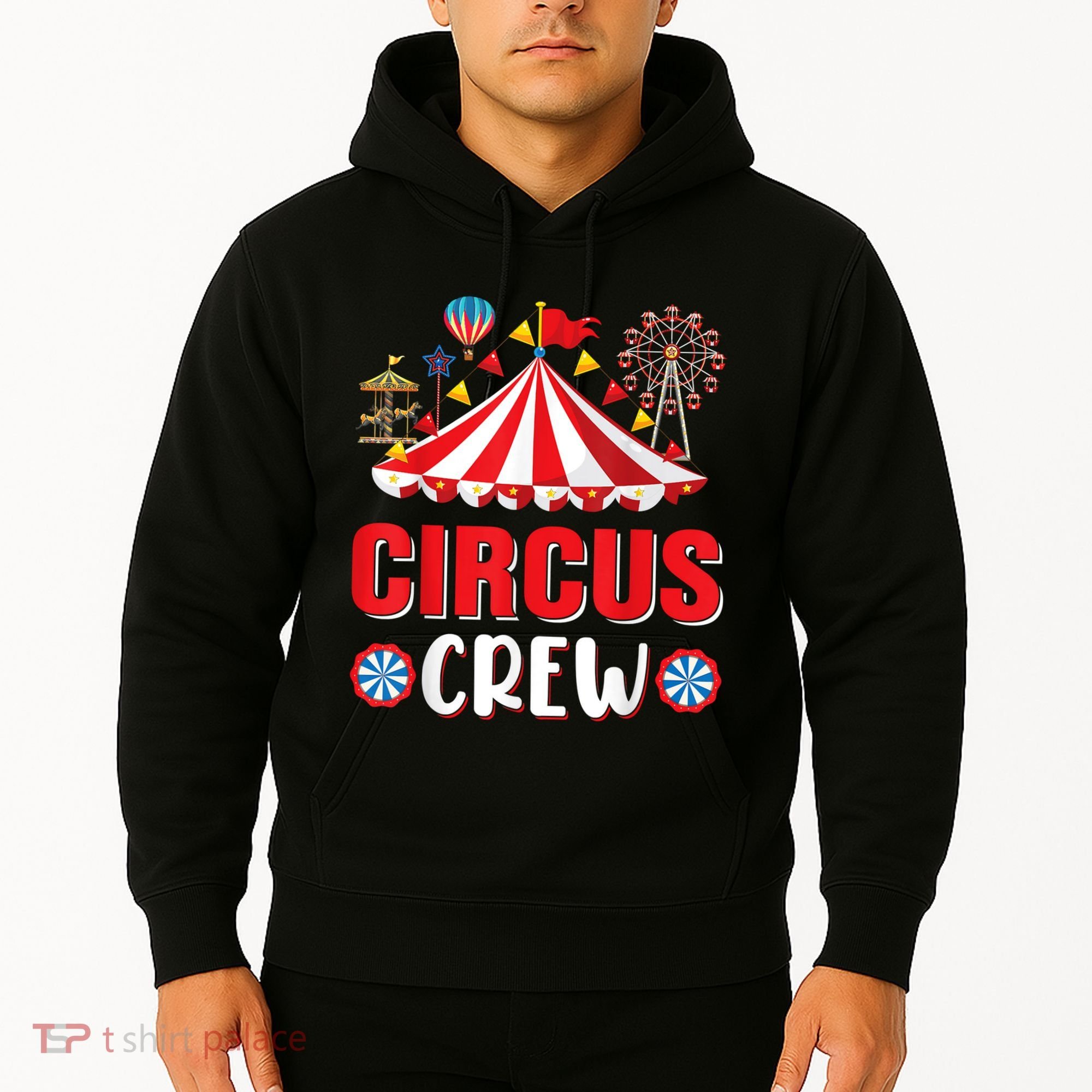 Circus Crew Funny Circus Staff Gift Costume Circus Theme Party Hoodie