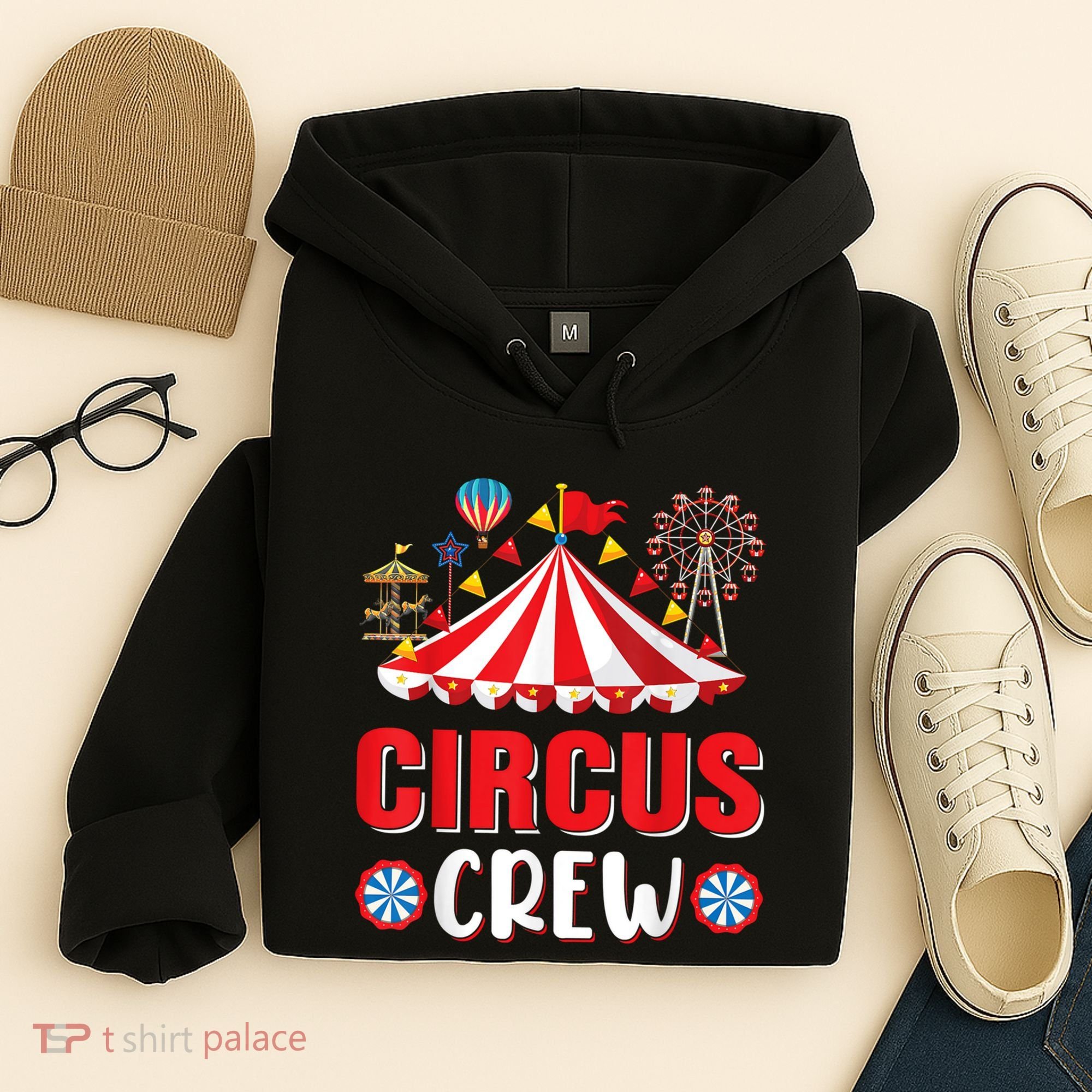 Circus Crew Funny Circus Staff Gift Costume Circus Theme Party Hoodie