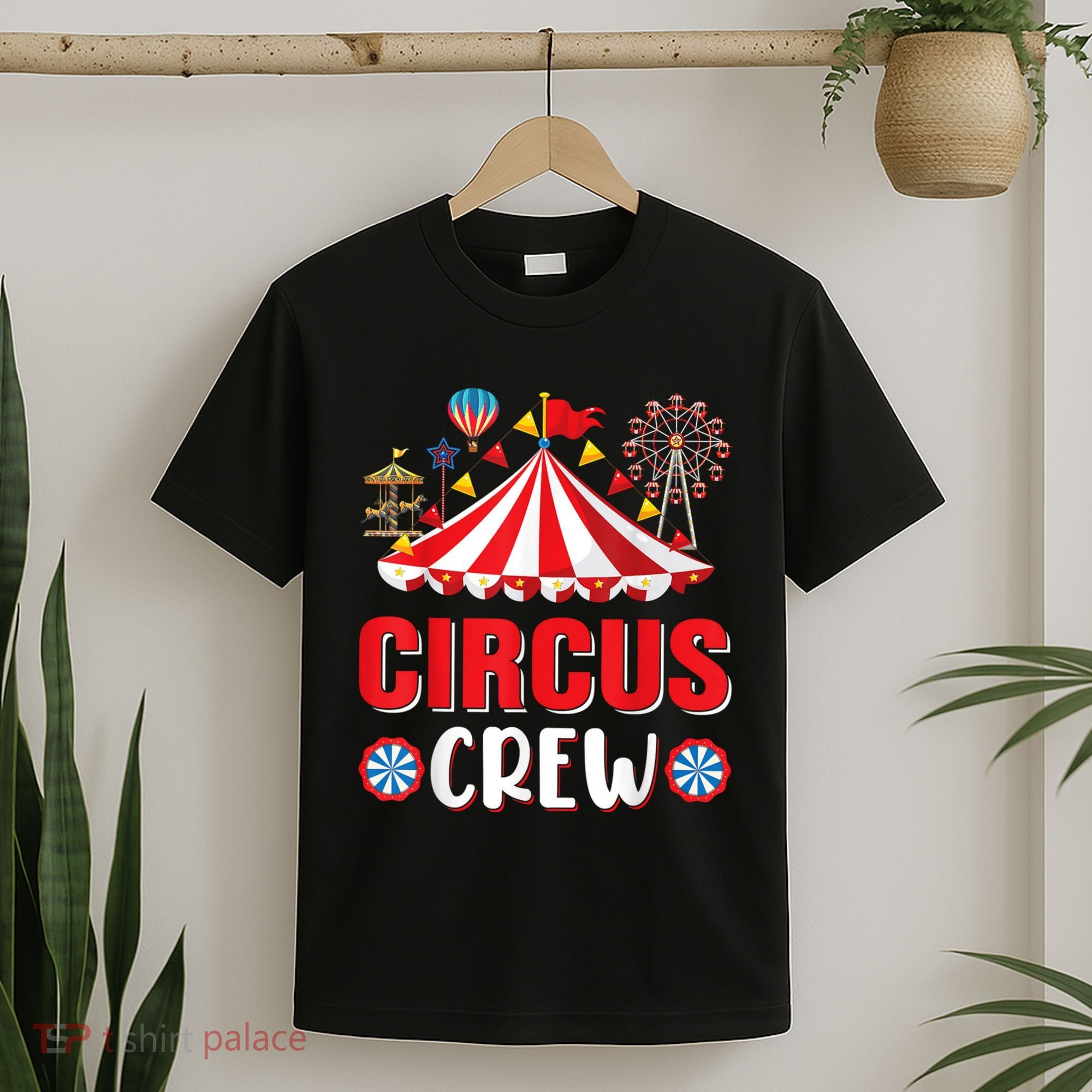 Circus Crew Funny Circus Staff Gift Costume Circus Theme Party T-Shirt