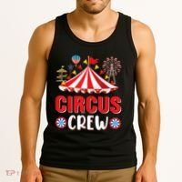 Circus Crew Funny Circus Staff Gift Costume Circus Theme Party Tank Top thumb 3