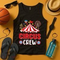 Circus Crew Funny Circus Staff Gift Costume Circus Theme Party Tank Top thumb 4
