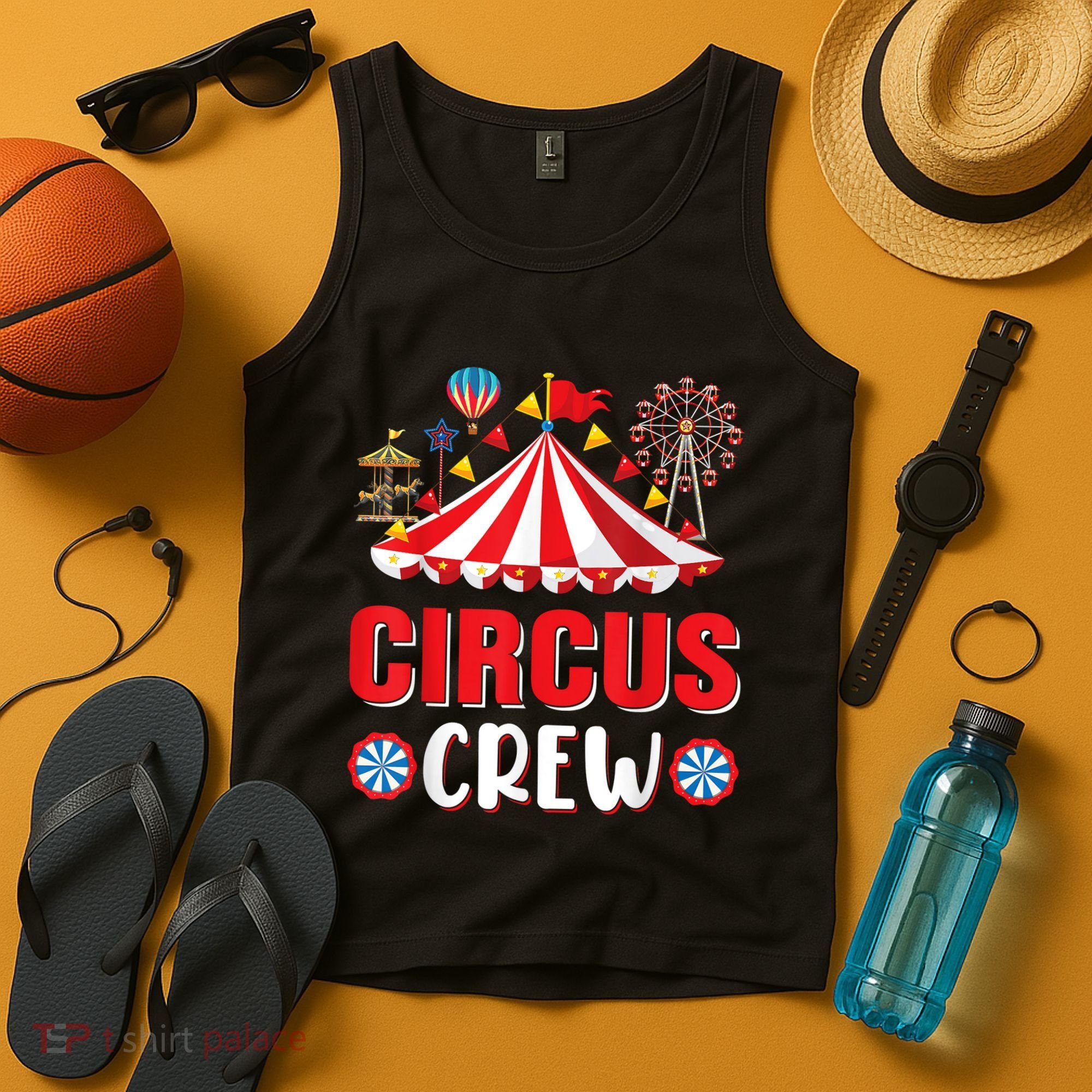 Circus Crew Funny Circus Staff Gift Costume Circus Theme Party Tank Top