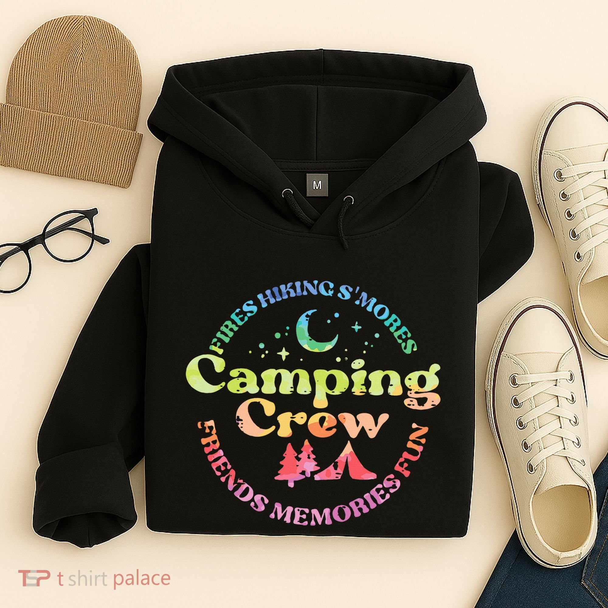 Camping Crew Family Friends Hoodie