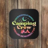 Camping Crew Family Friends Coaster thumb 0