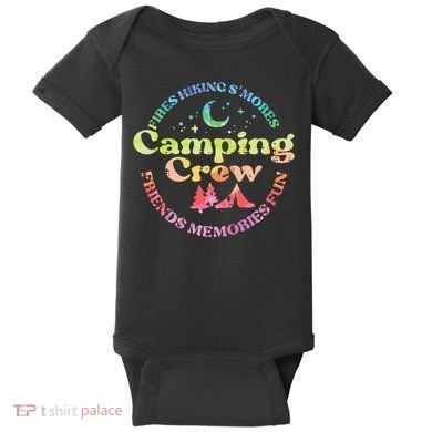 Camping Crew Family Friends Baby Bodysuit