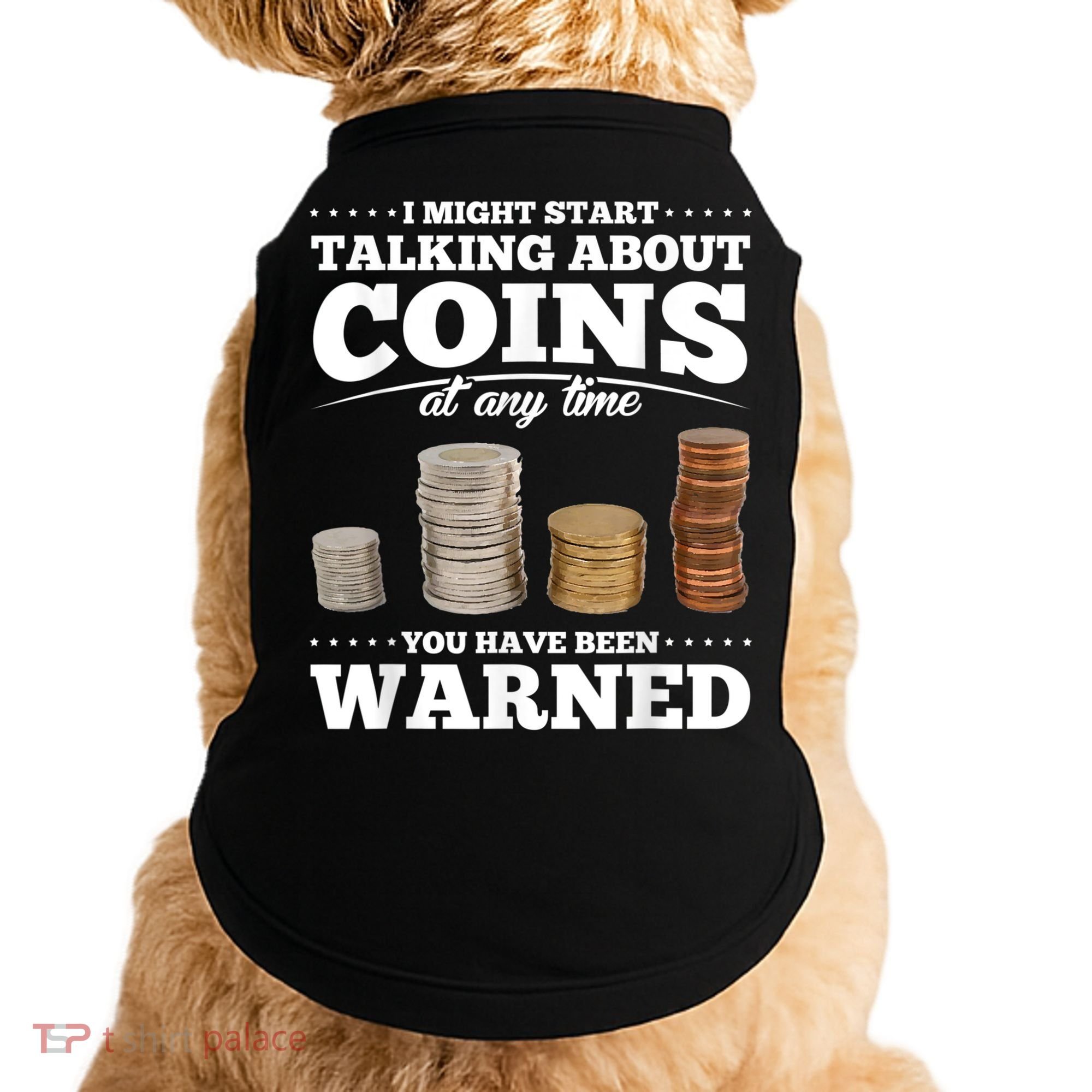 Coin Collecting Funny Coin Collector Doggie Tank