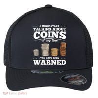 Coin Collecting Funny Coin Collector Flexfit Unipanel Trucker Cap thumb 0