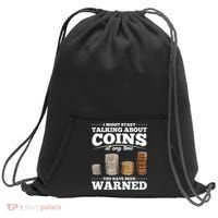 Coin Collecting Funny Coin Collector Sweatshirt Cinch Pack Bag thumb 0