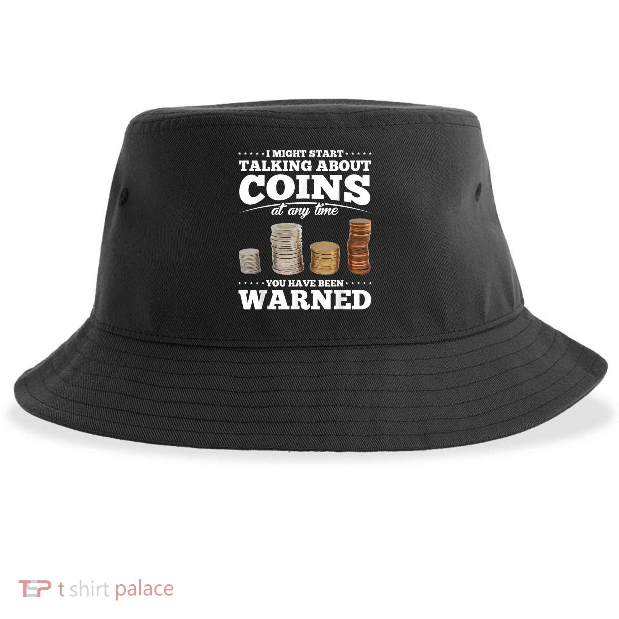 Coin Collecting Funny Coin Collector Sustainable Bucket Hat