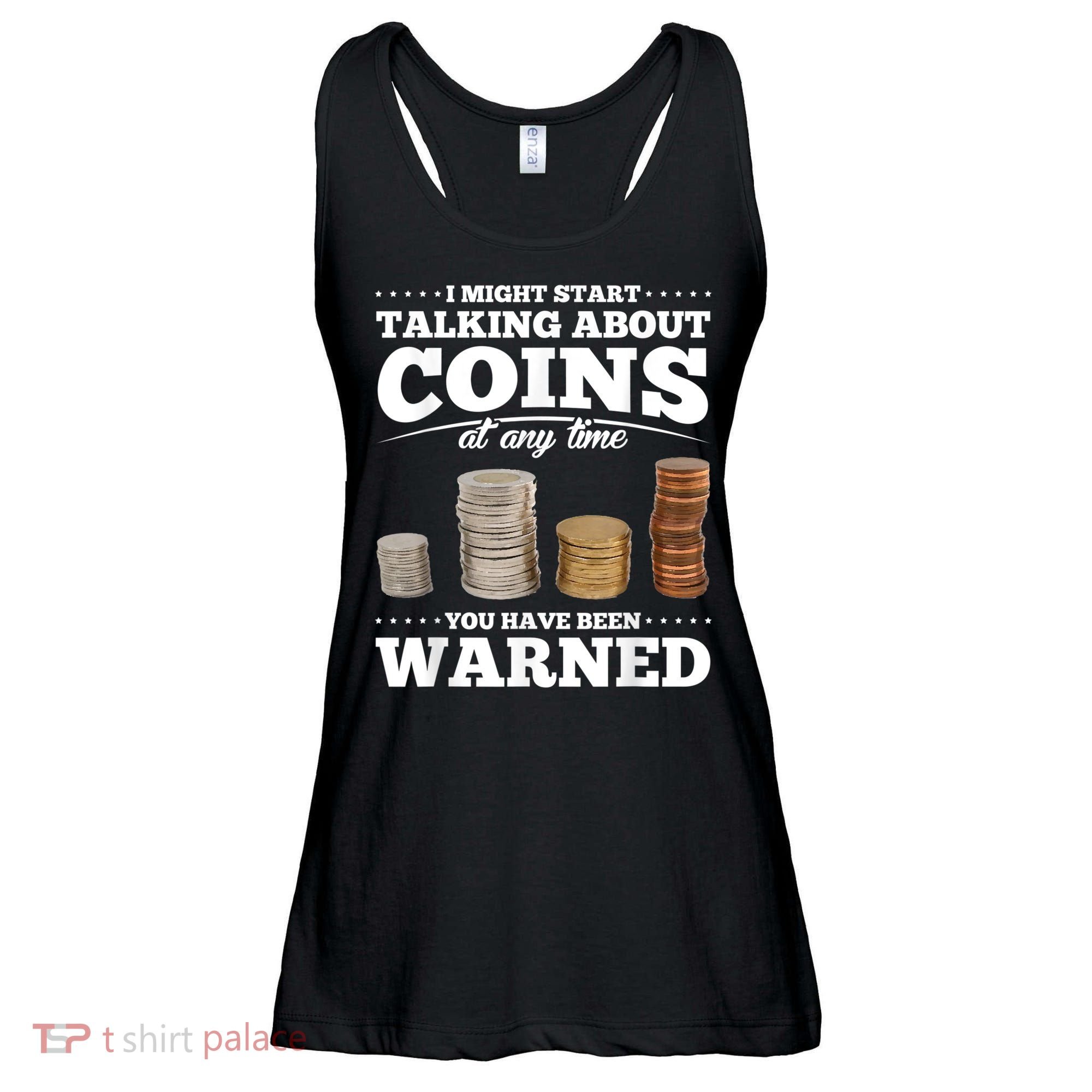 Coin Collecting Funny Coin Collector Ladies Essential Flowy Tank