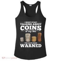 Coin Collecting Funny Coin Collector Ladies PosiCharge Competitor Racerback Tank thumb 0