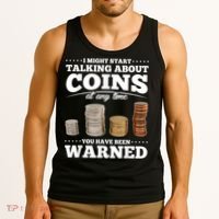 Coin Collecting Funny Coin Collector Tank Top thumb 3