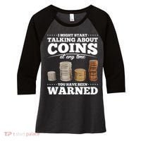 Coin Collecting Funny Coin Collector Women's Tri-Blend 3/4-Sleeve Raglan Shirt thumb 0
