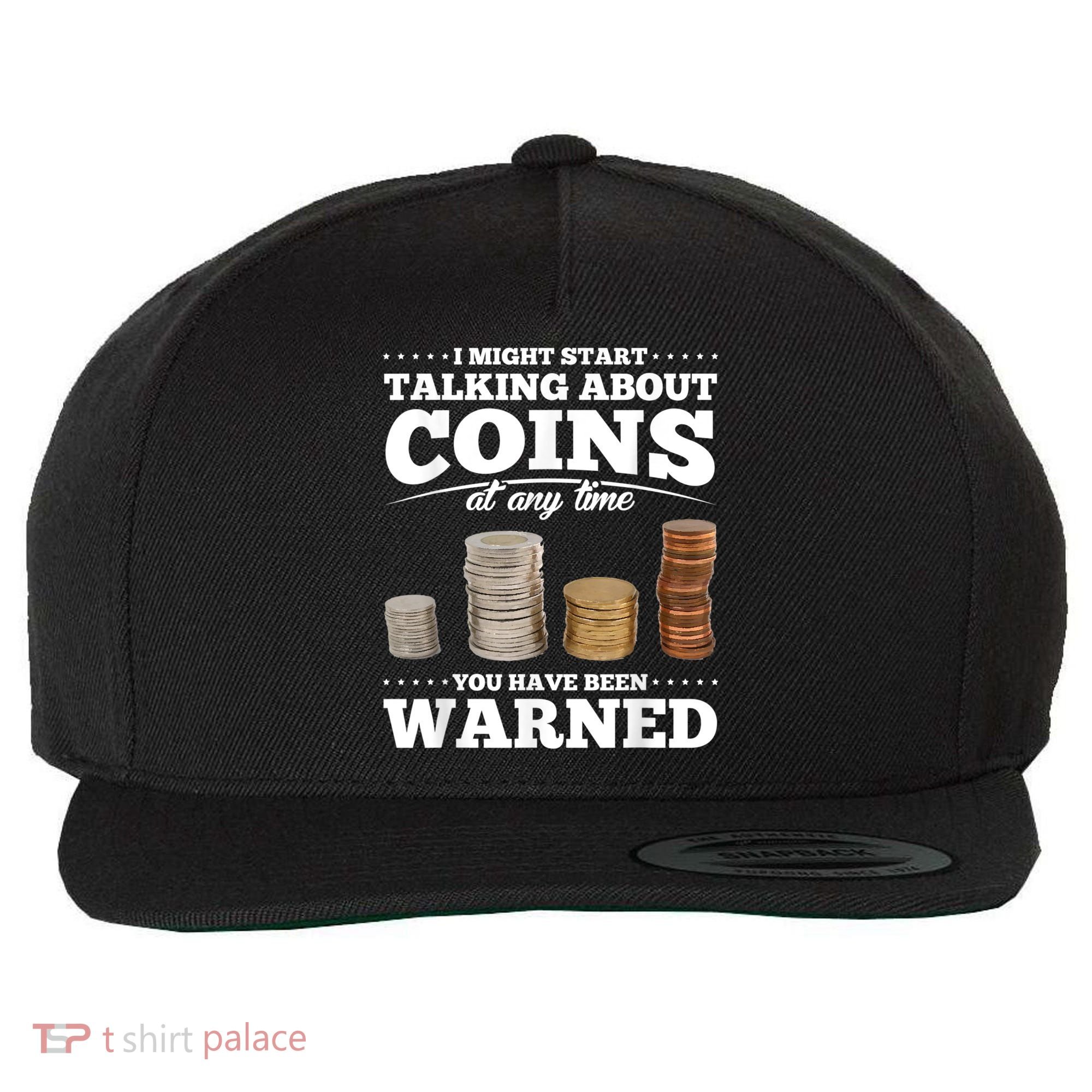 Coin Collecting Funny Coin Collector Wool Snapback Cap
