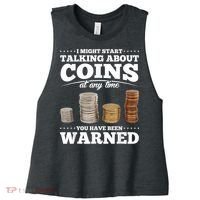 Coin Collecting Funny Coin Collector Women's Racerback Cropped Tank thumb 0