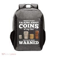 Coin Collecting Funny Coin Collector Vector Backpack thumb 0