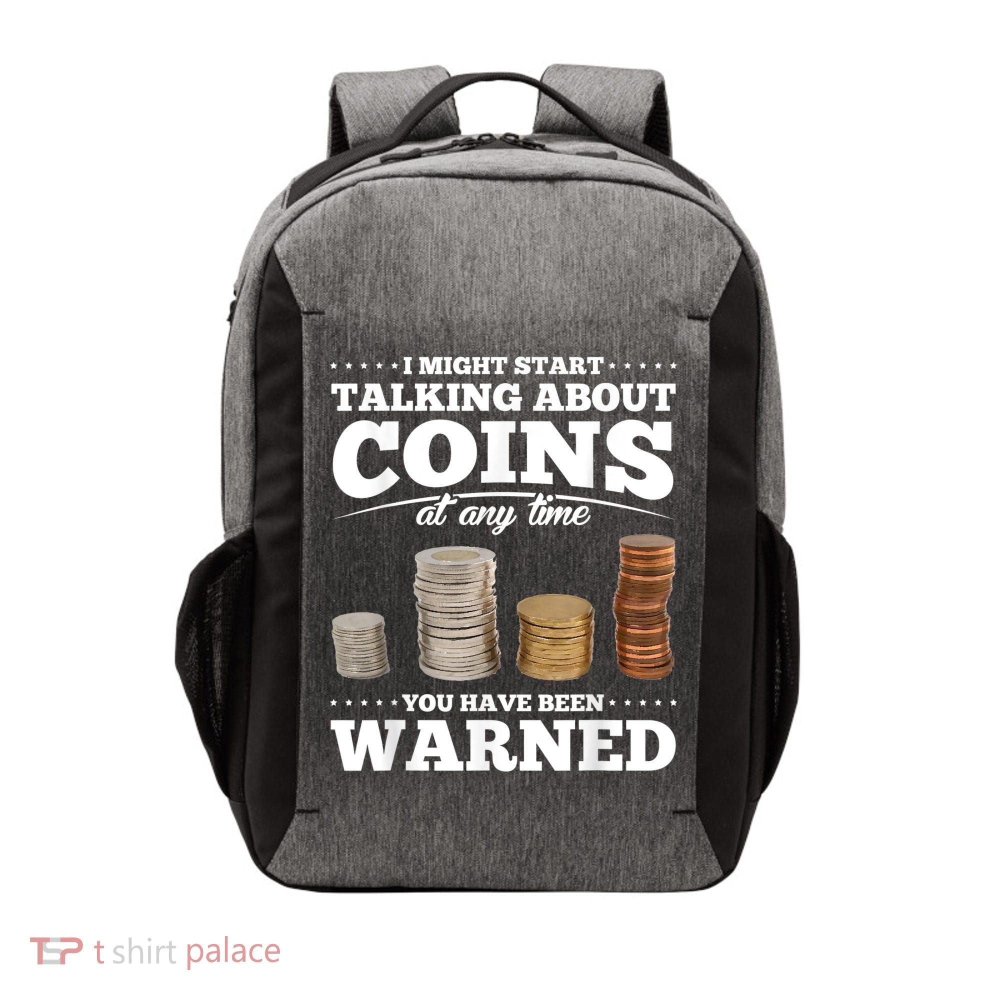 Coin Collecting Funny Coin Collector Vector Backpack