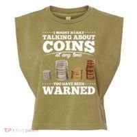 Coin Collecting Funny Coin Collector Garment-Dyed Women's Muscle Tee thumb 0