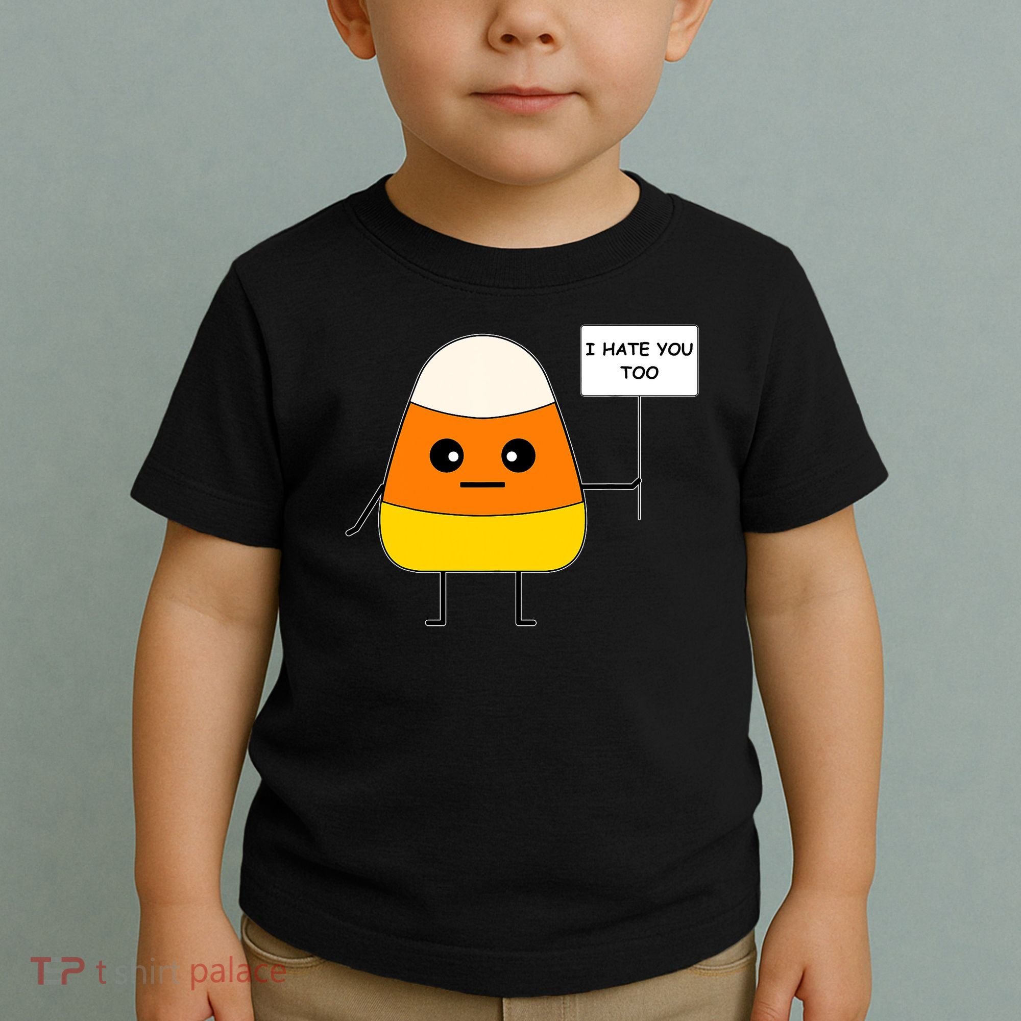 Candy Corn Funny I Hate You Too Team Candy Corn Toddler T-Shirt